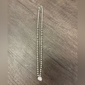 Fashion necklace. Silver color